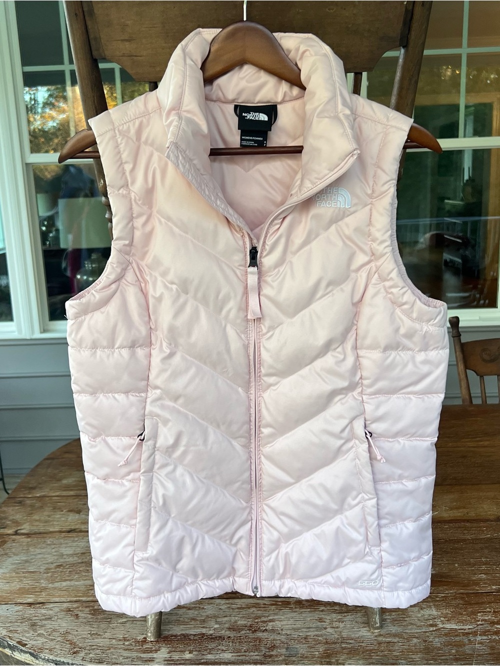 The North Face Purdy Pink Alpz 2.0 550 Fill Down Puffer Vest Small